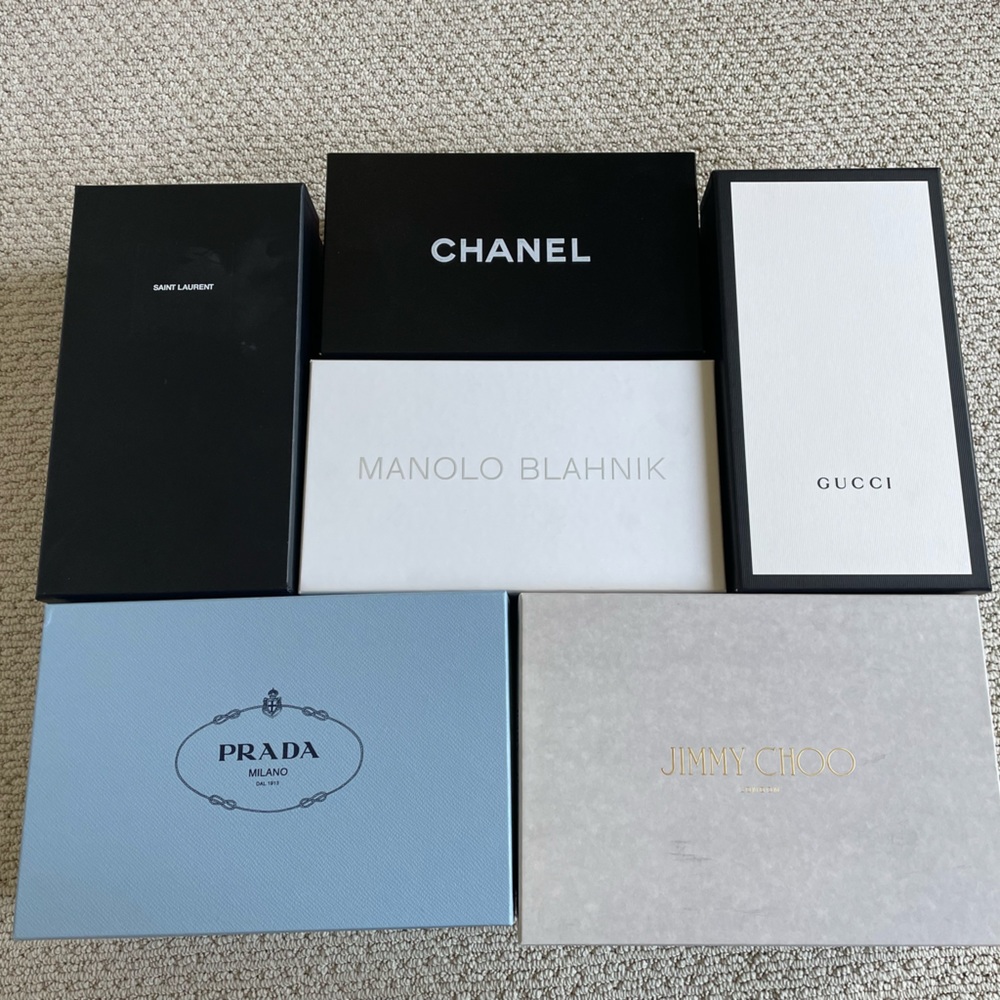 ASSORTED DESIGNER BOXES - SET OF 24 $300 - SETS OF 5 $100